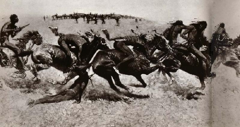 Frederic Remington Indian Warfare Germany oil painting art